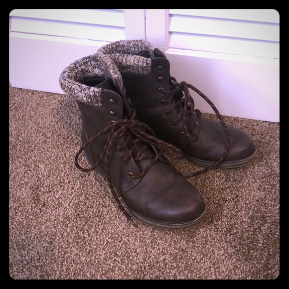 JustFab Shoes - JustFab Combat Boots